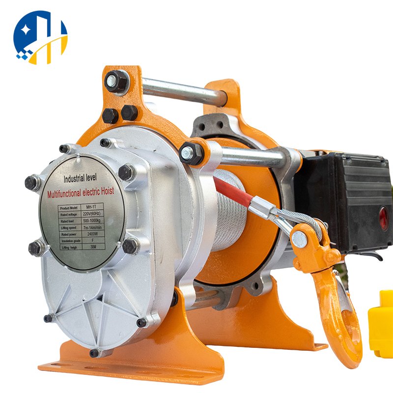 Multifunctional silent electric hoist pure copper motor 220v electric winch