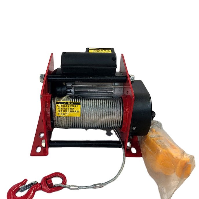 Hoist Motor Mini Electric Hoist Winch Wire Rope Motor Lifting height 12-30m