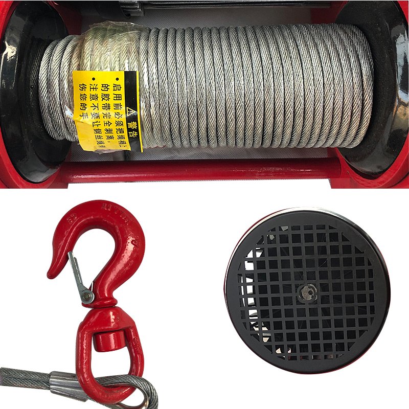 Hoist Motor Mini Electric Hoist Winch Wire Rope Motor Lifting height 12-30m