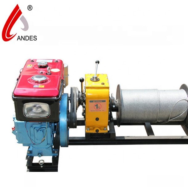 Andes Forestry Diesel Engine Winch For Engineering Use