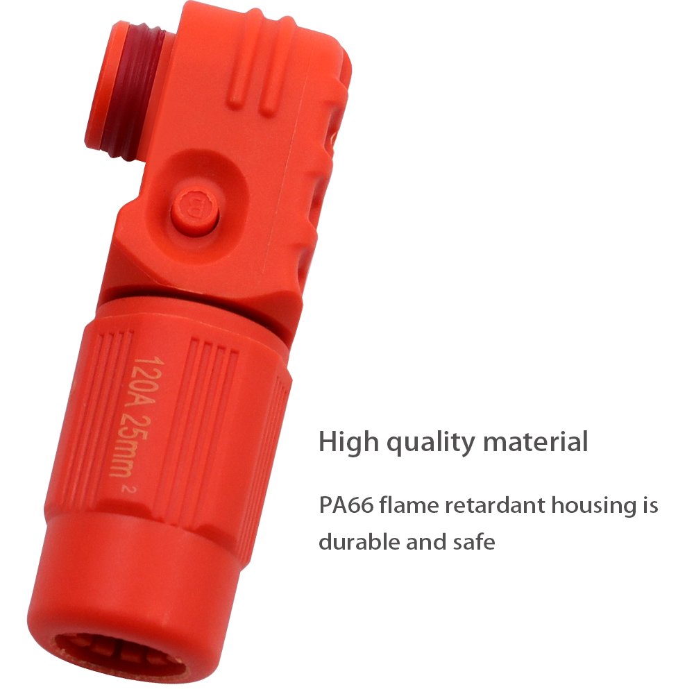 6mm/8mm/12mm 200A/150A/120A Male Female HVIL HV High Voltage Connector 250A/300A/350A 1 Pin EV Energy Storage Battery Connector