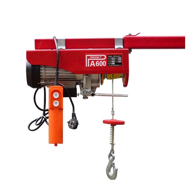 Mini Lift 220v 110v Electric Hoist 100 300 500 1000 Kg Small Wire Rope Crane Hoist With Remote Control