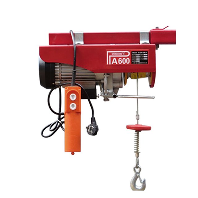 Mini Lift 220v 110v Electric Hoist 100 300 500 1000 Kg Small Wire Rope Crane Hoist With Remote Control