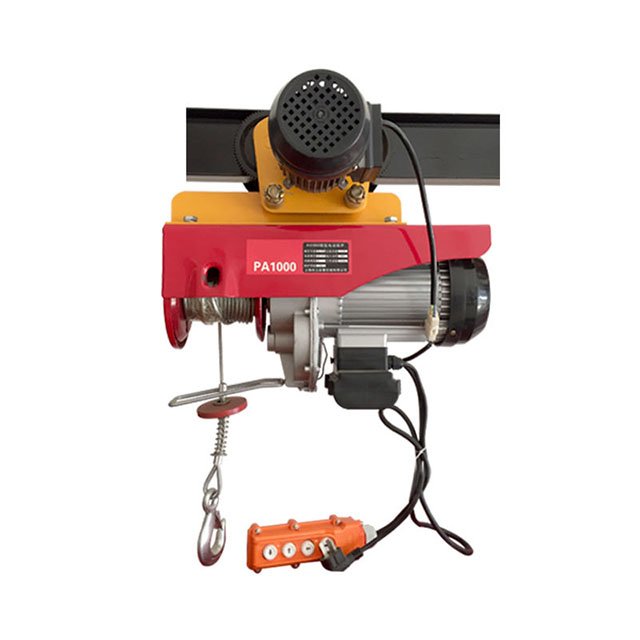 Mini Lift 220v 110v Electric Hoist 100 300 500 1000 Kg Small Wire Rope Crane Hoist With Remote Control