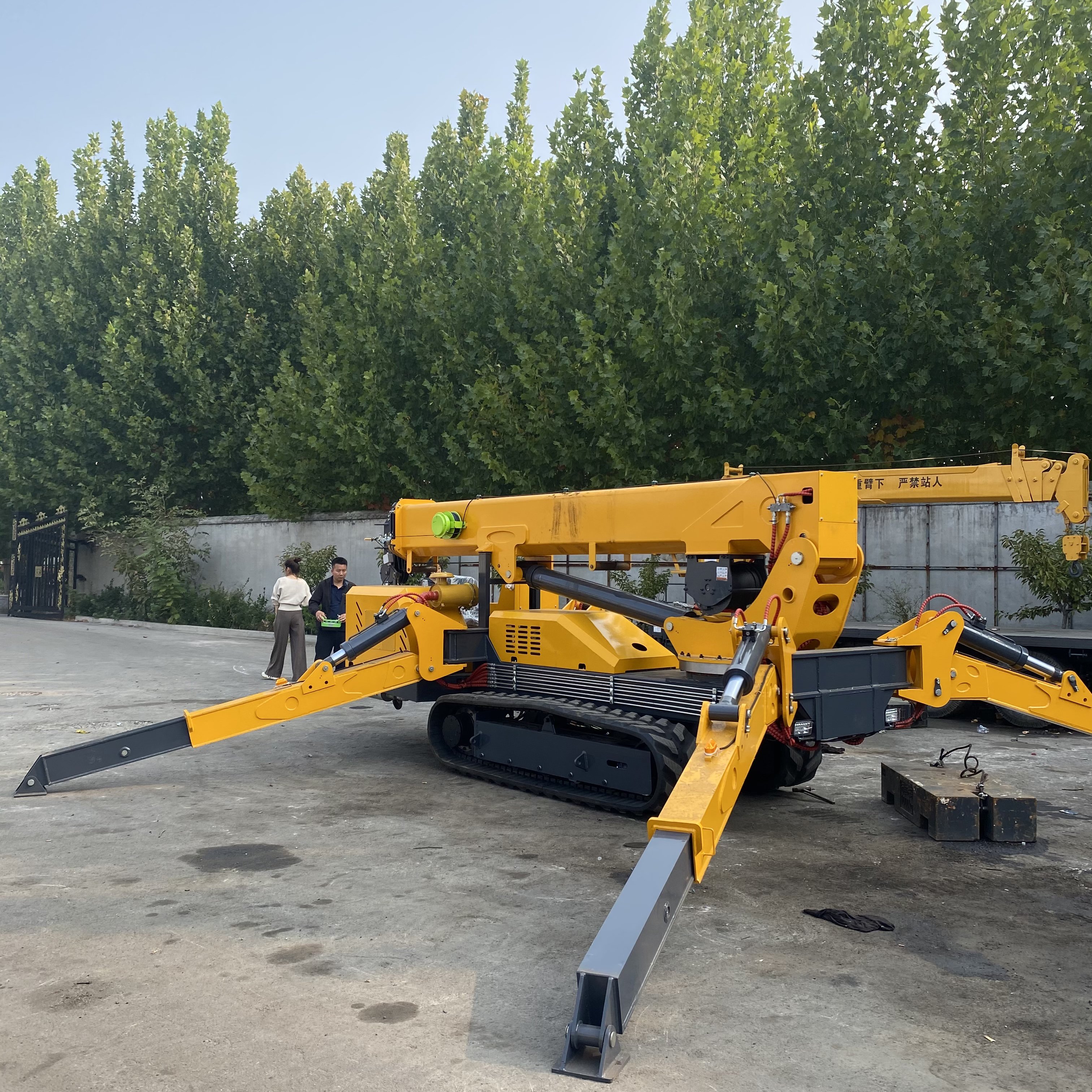3t 5t 8t 12t Crawler Spider Crane With Customized Lift Height Telescopic Boom Mobile Lifting Machine Crawler Crane