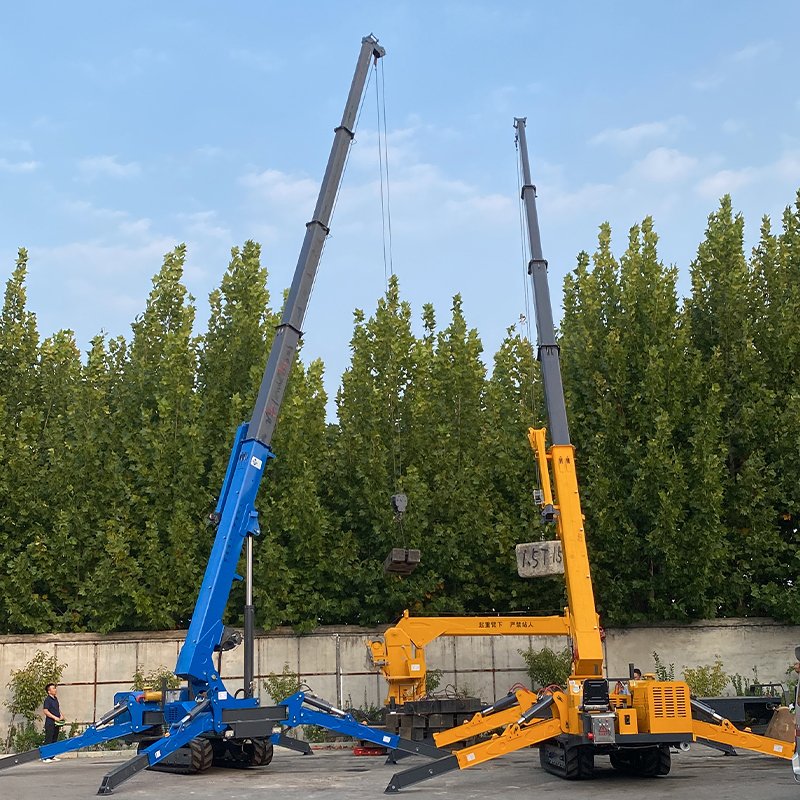 3t 5t 8t 12t Crawler Spider Crane With Customized Lift Height Telescopic Boom Mobile Lifting Machine Crawler Crane