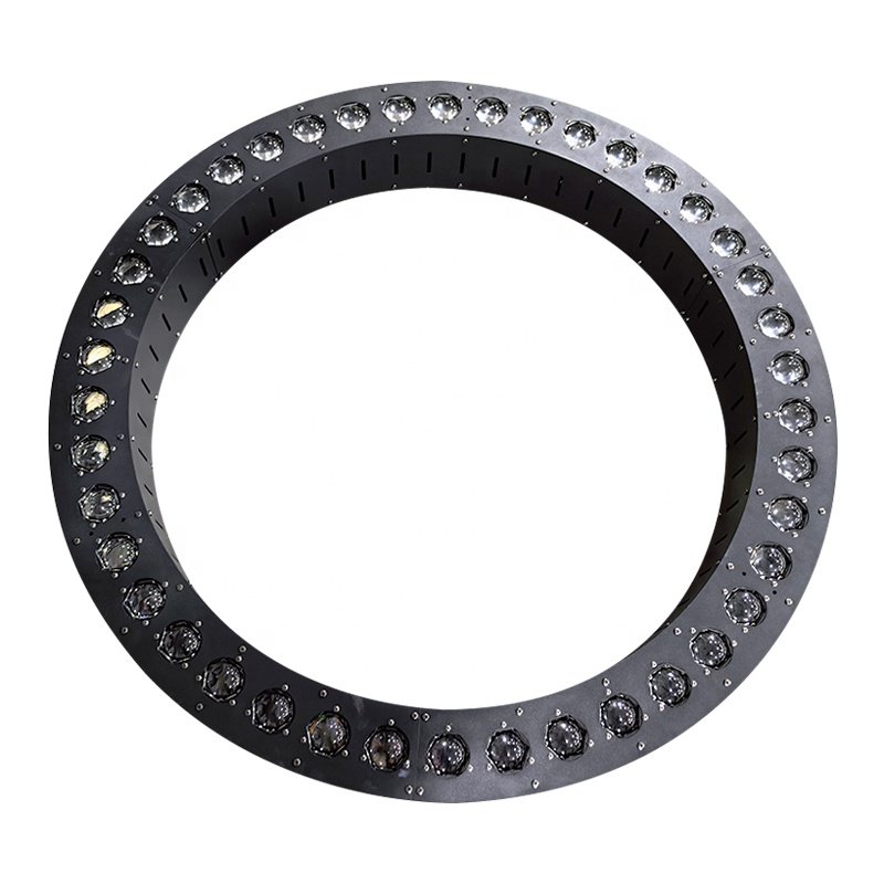 Supershow 42x10w Led Circle DMX Winch Stage Kinetic Led Lifting Beam Ring Light For Show Party DJ Disco Bar Nightclub