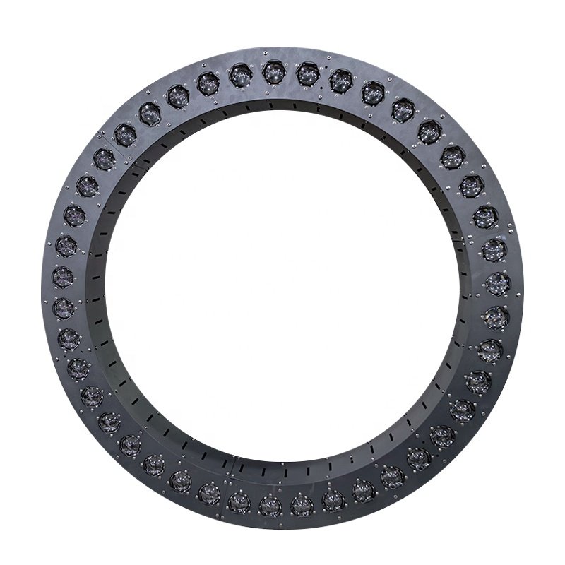 Supershow 42x10w Led Circle DMX Winch Stage Kinetic Led Lifting Beam Ring Light For Show Party DJ Disco Bar Nightclub