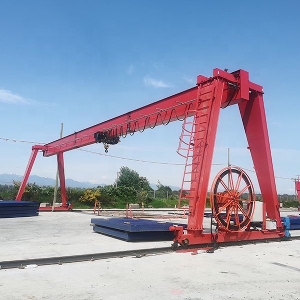 38 ton electric hoist winch trolley steel gantry crane used for outdoor