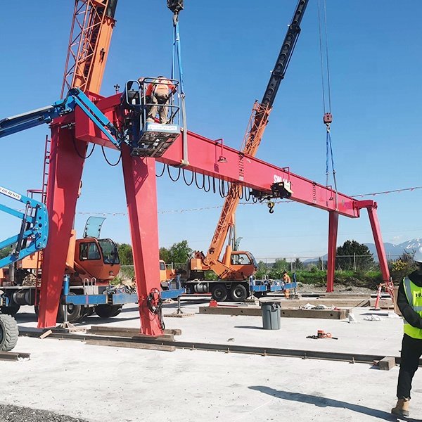 38 ton electric hoist winch trolley steel gantry crane used for outdoor