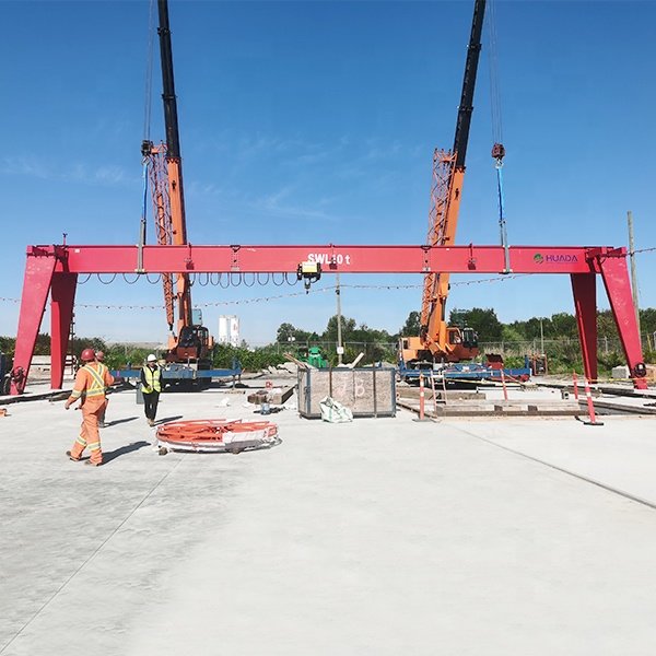38 ton electric hoist winch trolley steel gantry crane used for outdoor