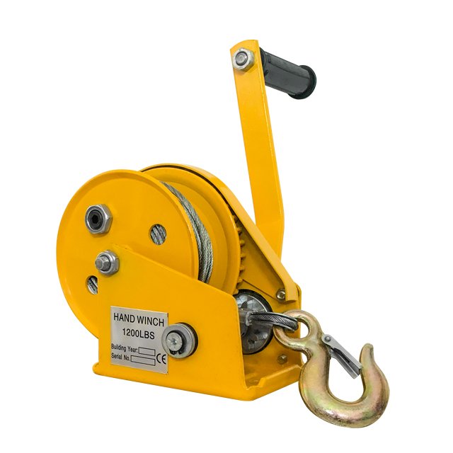 Mini Manual Winch 1200lbs 1800lbs 2600lbs Crank Wire Rope Small Hand Winch For Pulling