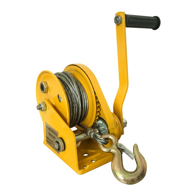 Mini Manual Winch 1200lbs 1800lbs 2600lbs Crank Wire Rope Small Hand Winch For Pulling