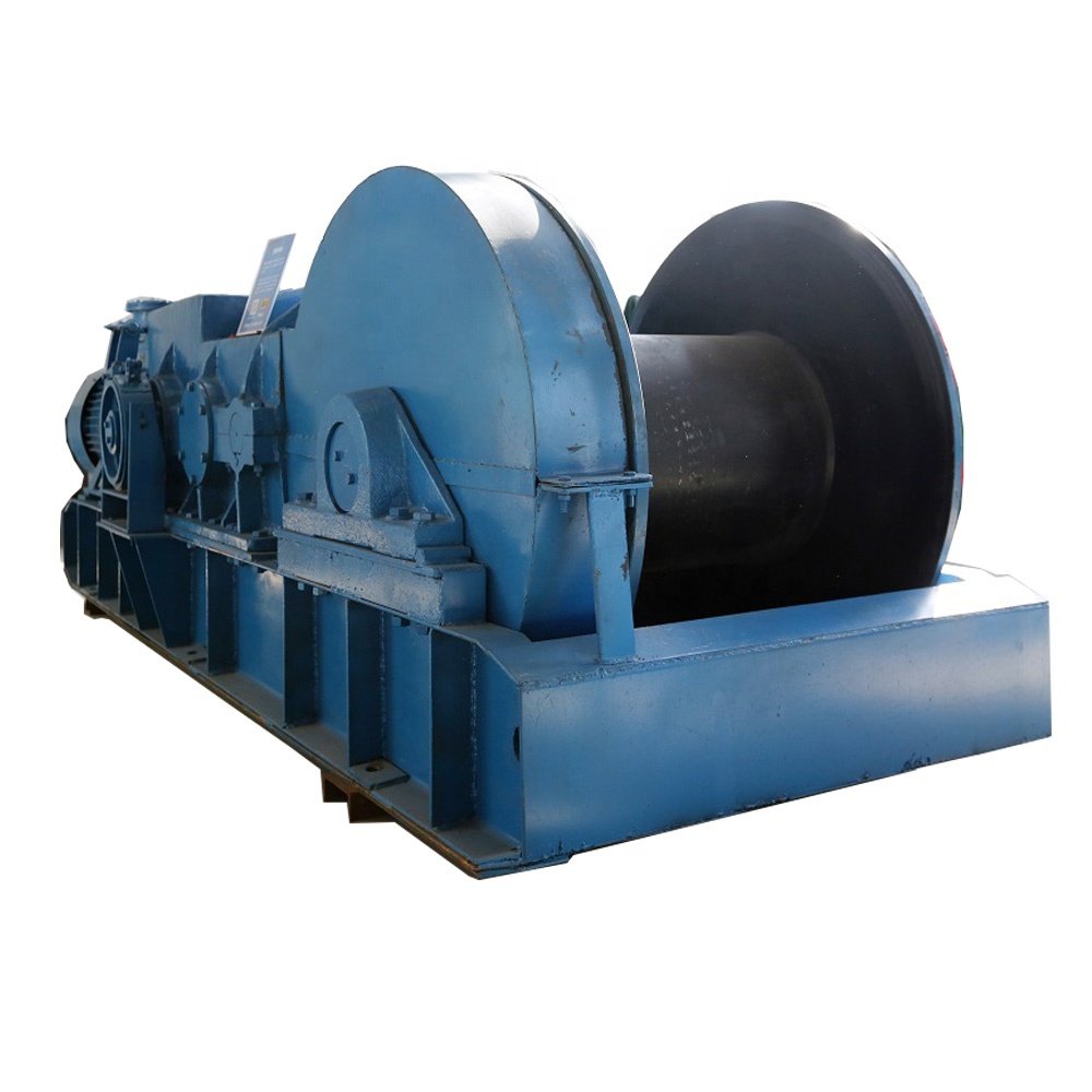 Reliable Diesel Engine Powered Wire Rope Pulling Electric Winches Double Speed Winch For Sale