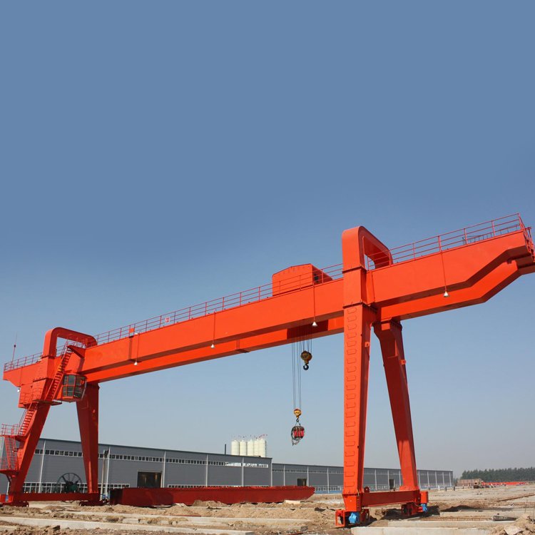 Factory price top running quality girder electric trolley double beam gantry crane