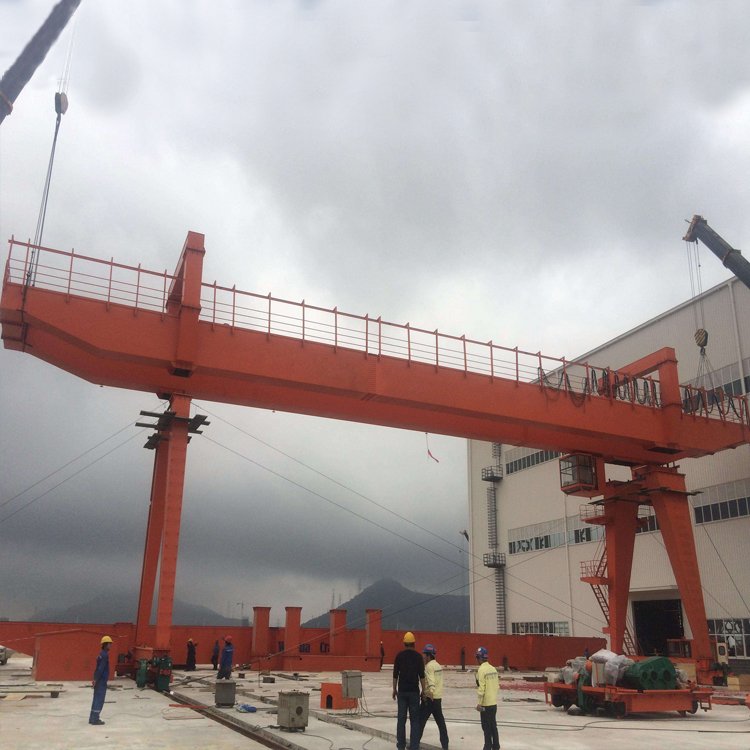 Factory price top running quality girder electric trolley double beam gantry crane