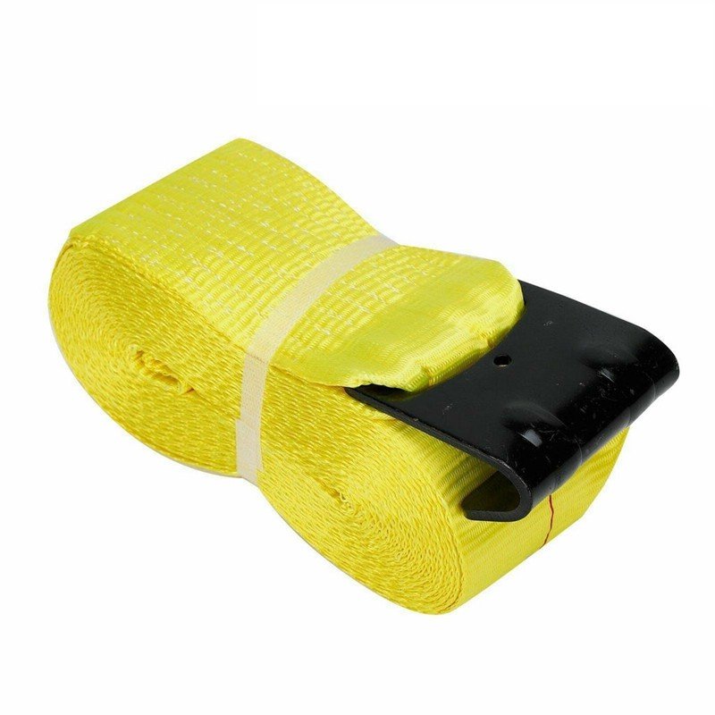 Factory cargo ratchet tie down straps 4 inch 30 ft 16200 lbs trailer winch strap with flat hook