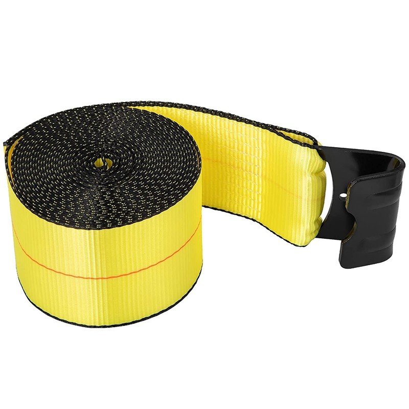 Factory cargo ratchet tie down straps 4 inch 30 ft 16200 lbs trailer winch strap with flat hook