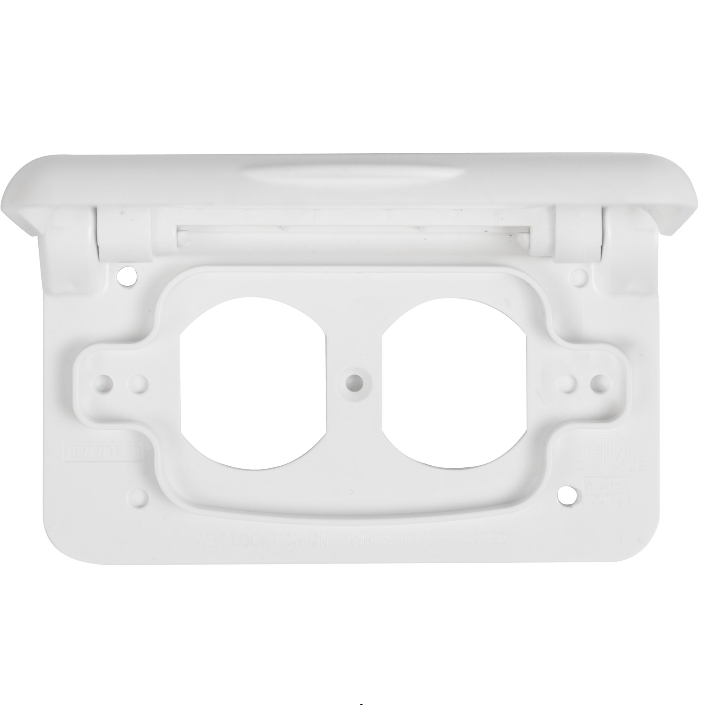 Duplex RV Outlet Cover Waterproof Receptacle Cover Weatherproof Socket Cover for RV Trailer RV Outdoor Electrical Outlet