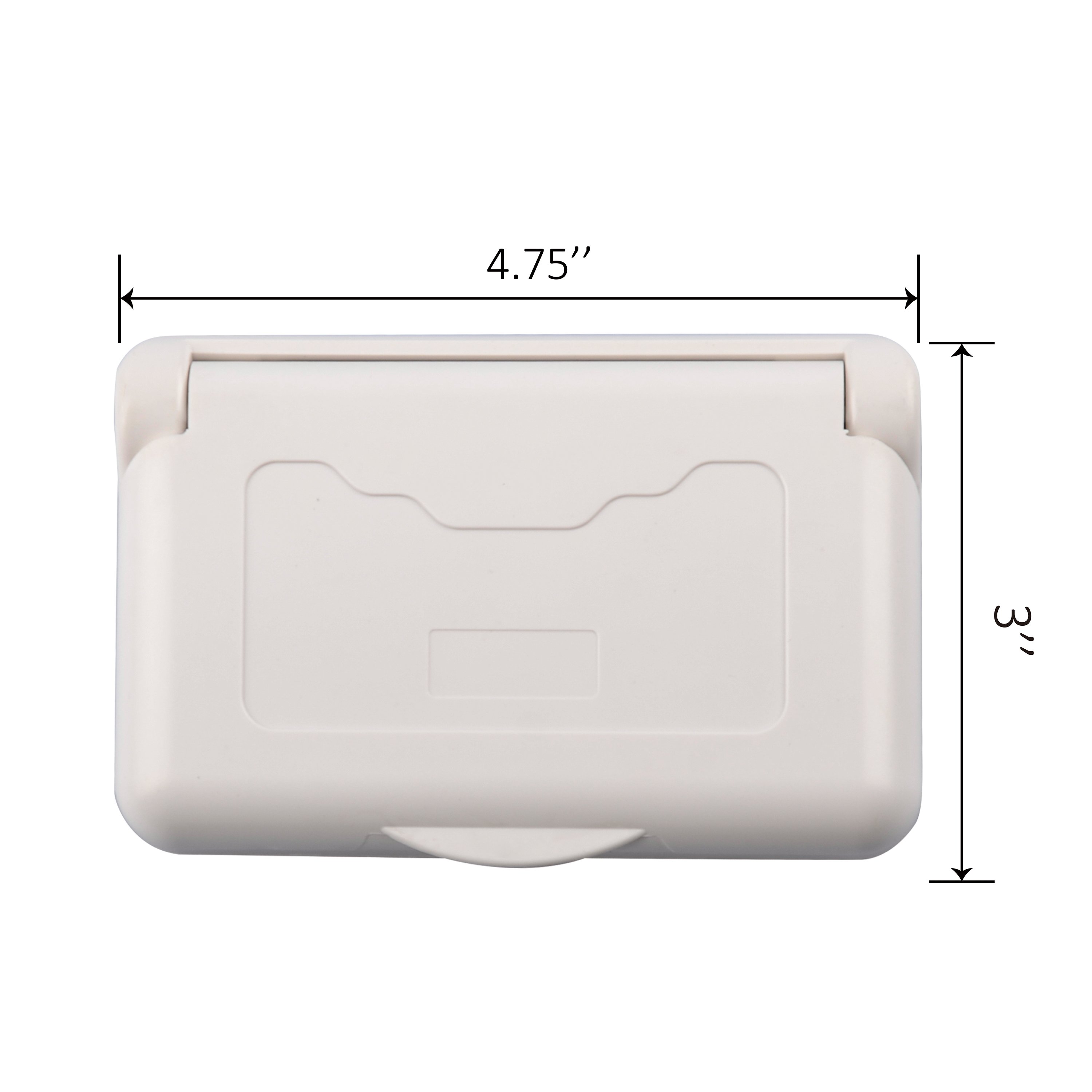 Duplex RV Outlet Cover Waterproof Receptacle Cover Weatherproof Socket Cover for RV Trailer RV Outdoor Electrical Outlet