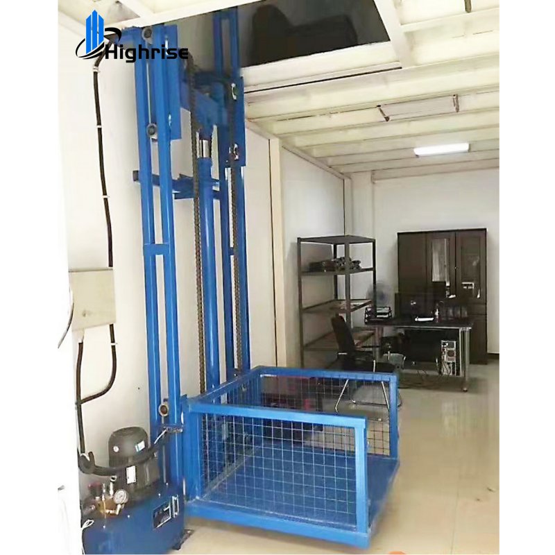 Hot sales electric cargo lift winch/hydraulic cargo lift 3m lift height stationary lif/goods lift for warehouse