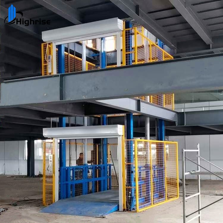 Hot sales electric cargo lift winch/hydraulic cargo lift 3m lift height stationary lif/goods lift for warehouse