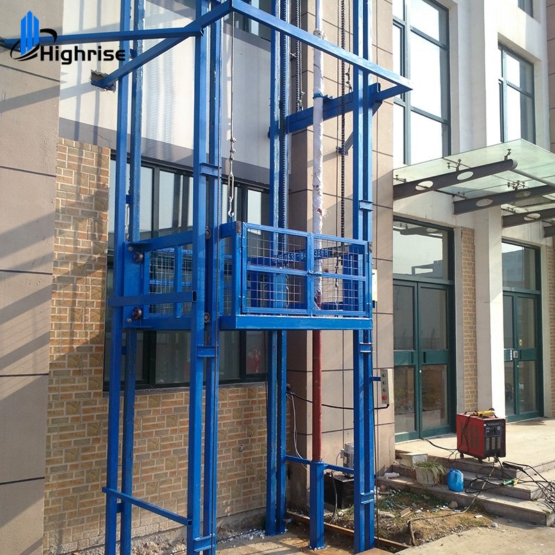 Hot sales electric cargo lift winch/hydraulic cargo lift 3m lift height stationary lif/goods lift for warehouse
