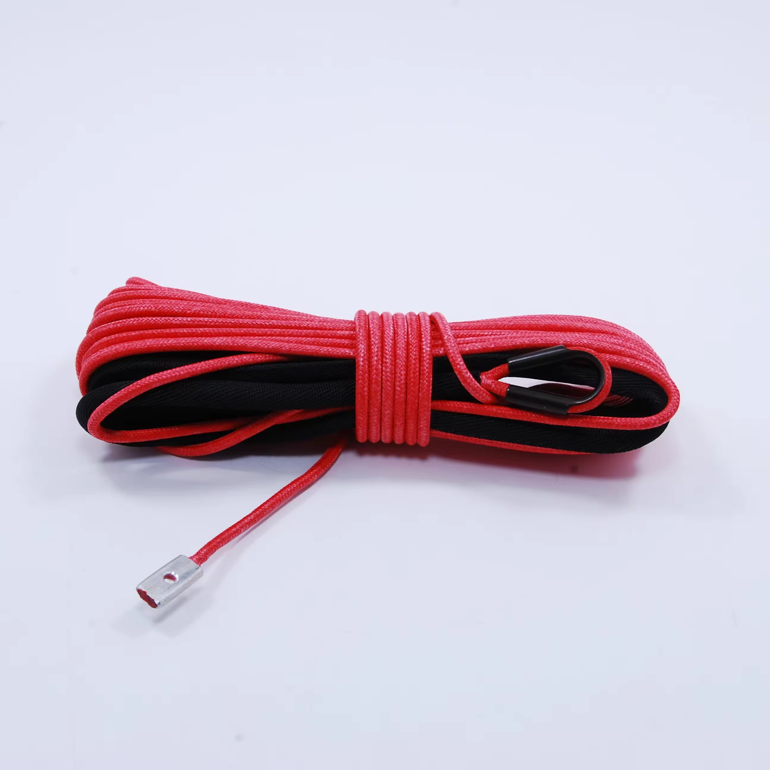 Double Braided Truck 4x4 Atv Utv Synthetic Winch Rope With Braided Jacket