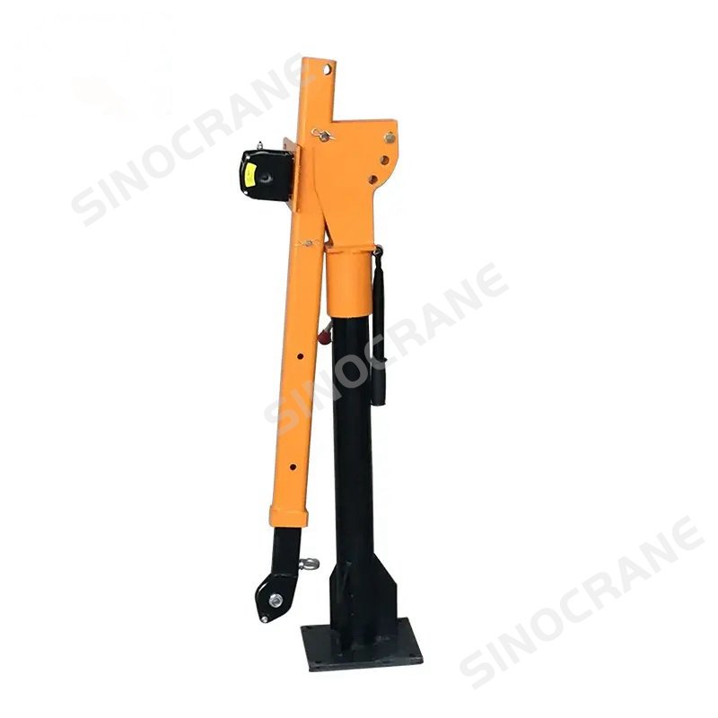 Manual Electric Winch Hoist Lifting 500kg 800kg 1000kg Hydraulic Mini Log Trailer Boat Davitcrane