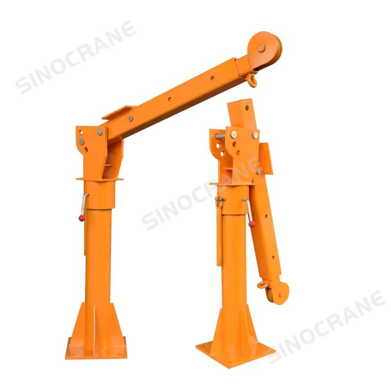 Manual Electric Winch Hoist Lifting 500kg 800kg 1000kg Hydraulic Mini Log Trailer Boat Davitcrane