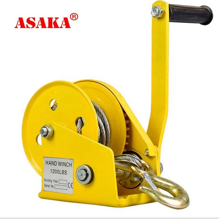 Chinese Manufacturer Manual Pulling Winch 1200/1800/2600lbs Brake Hand Winches