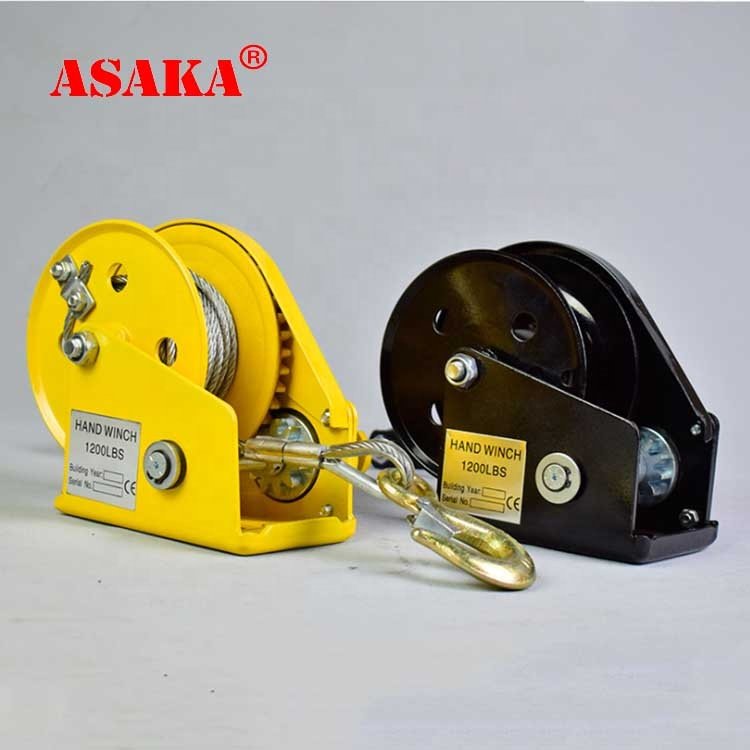 Chinese Manufacturer Manual Pulling Winch 1200/1800/2600lbs Brake Hand Winches