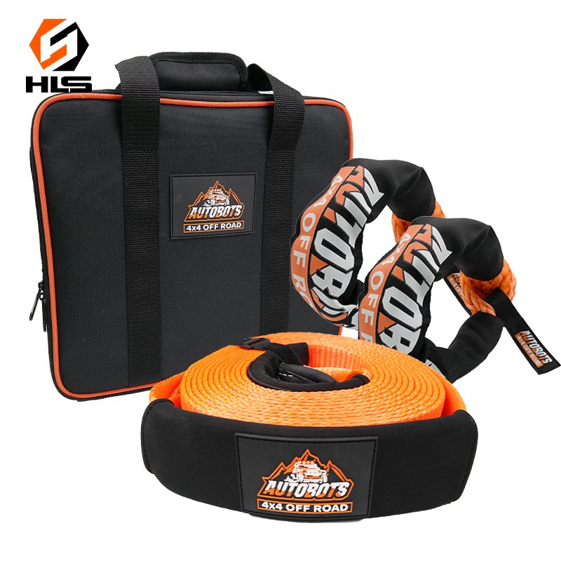 Top Suppliers Vehicle Emergency Tools Winch Accessories Kit Tow Strap Kinetic Rope Recovery Gear