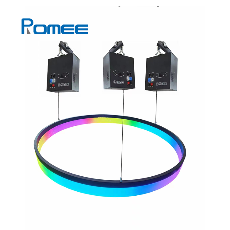 Fullcolor LED Ring Winch Kinetic Light With Pixel Control For DJ Concert Event Club Show Stage Matrix Lighting