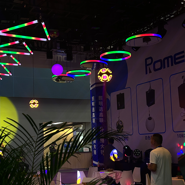 Fullcolor LED Ring Winch Kinetic Light With Pixel Control For DJ Concert Event Club Show Stage Matrix Lighting