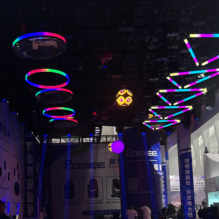 Fullcolor LED Ring Winch Kinetic Light With Pixel Control For DJ Concert Event Club Show Stage Matrix Lighting