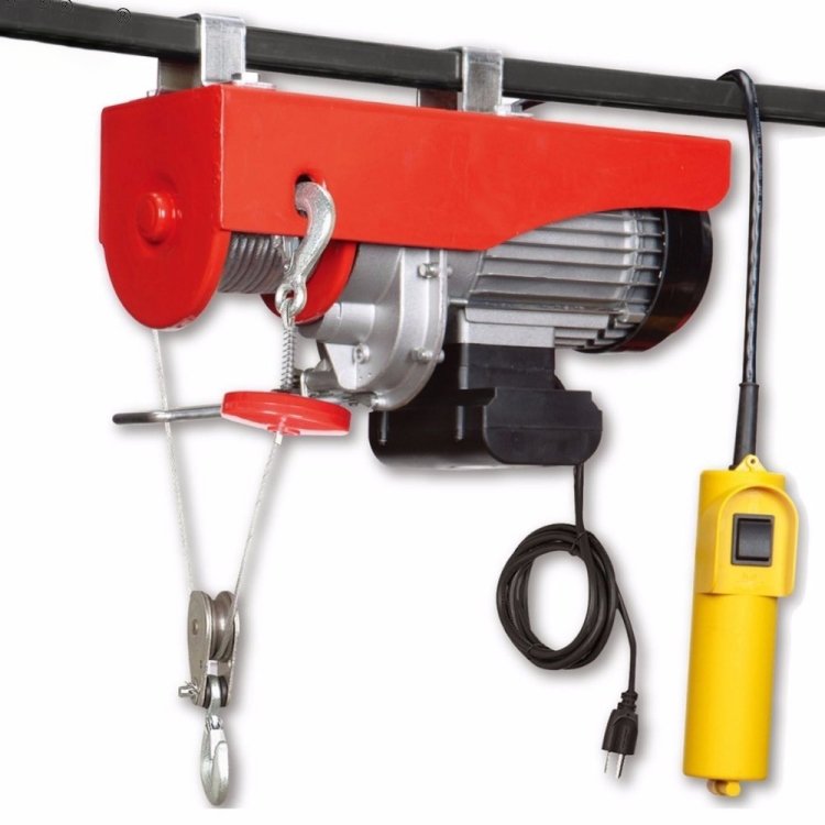 Mini Electric Hoist Portable Mini Electric Winch Mini Motor Wire Rope Lifting Crane