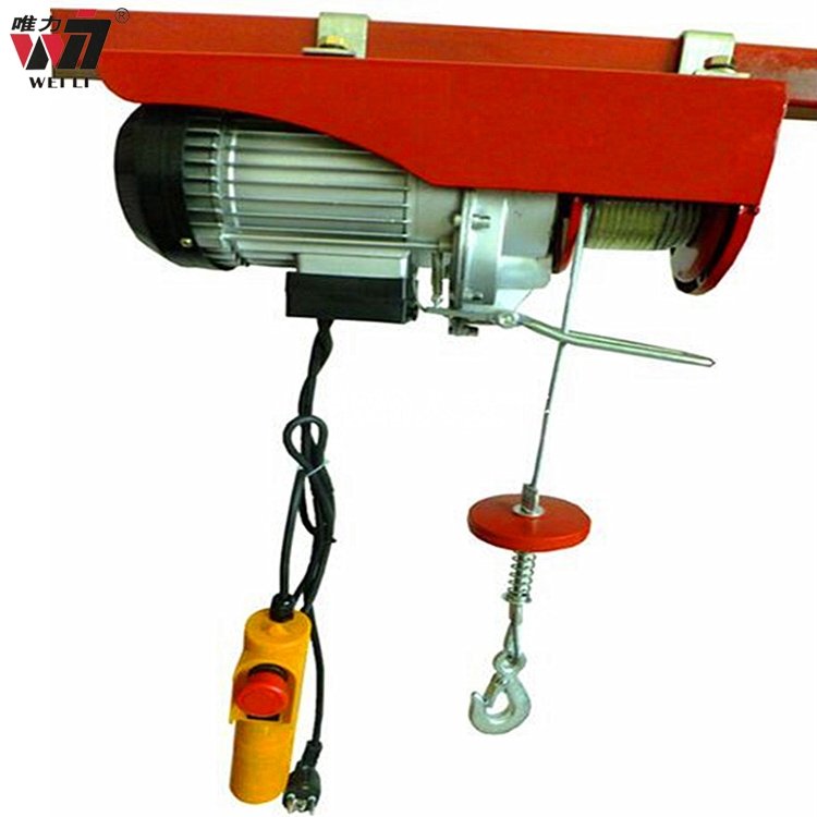 Mini Electric Hoist Portable Mini Electric Winch Mini Motor Wire Rope Lifting Crane
