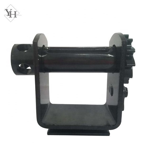 strap anchor black winch 4 inch 16200LB standard weld winch for truck