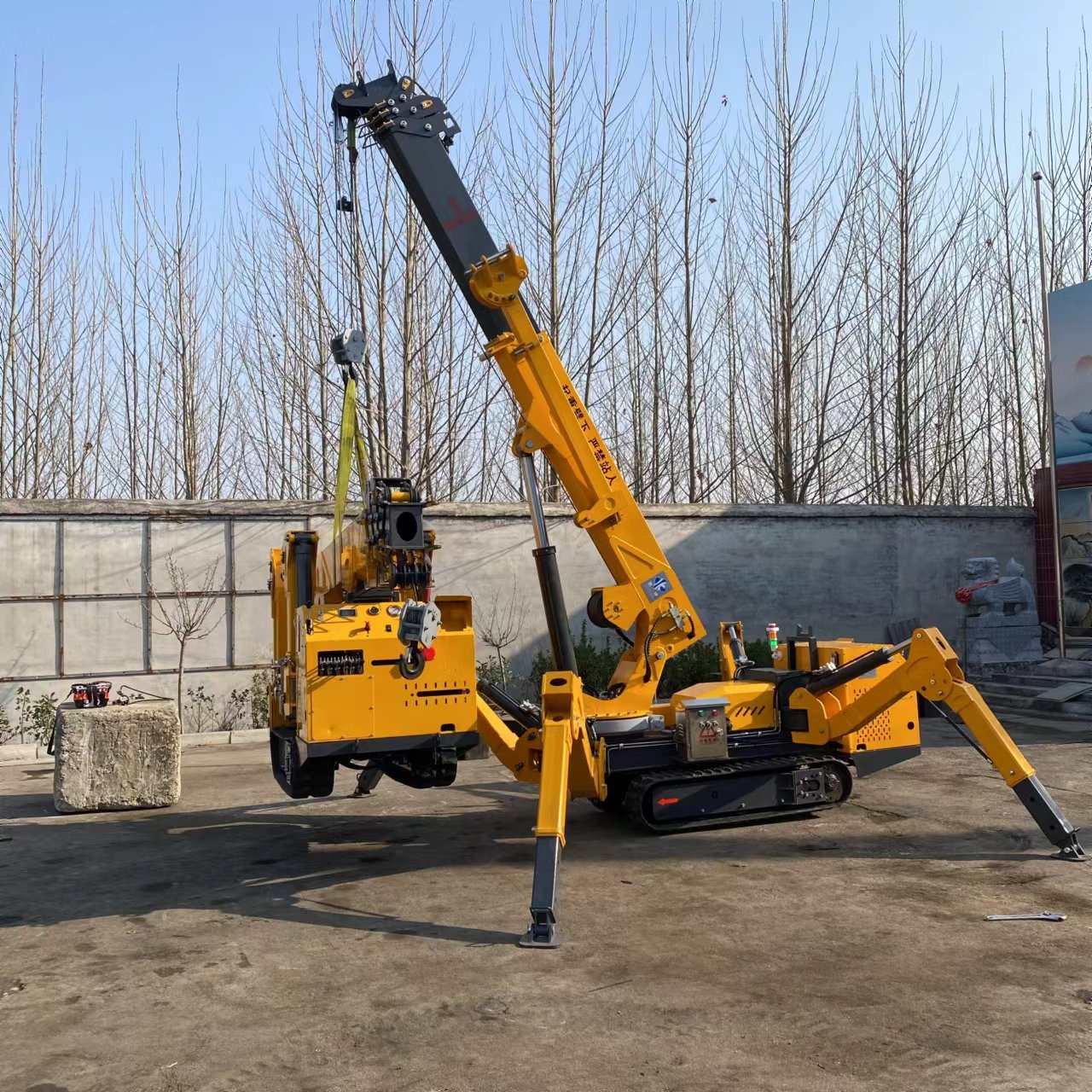 Cheap Price 9.6m Max Lifting Height Crane Spider 3-12T Electric Movable Small 3 ton Spider Crane