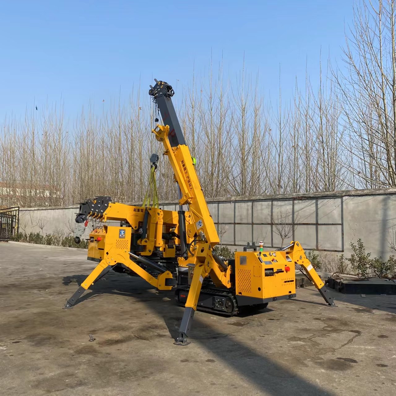 Cheap Price 9.6m Max Lifting Height Crane Spider 3-12T Electric Movable Small 3 ton Spider Crane