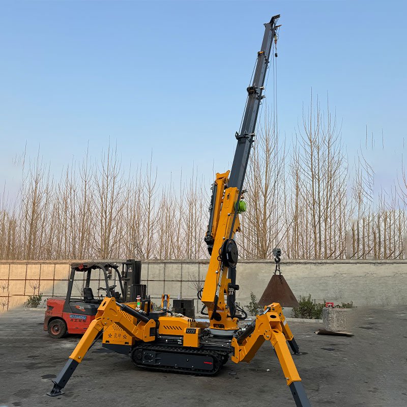 Cheap Price 9.6m Max Lifting Height Crane Spider 3-12T Electric Movable Small 3 ton Spider Crane