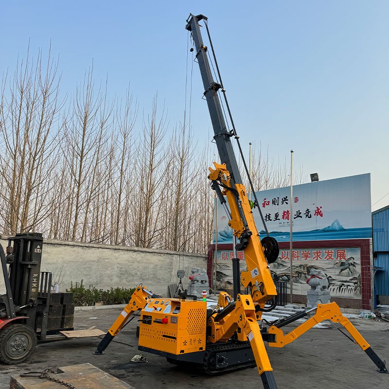 Cheap Price 9.6m Max Lifting Height Crane Spider 3-12T Electric Movable Small 3 ton Spider Crane