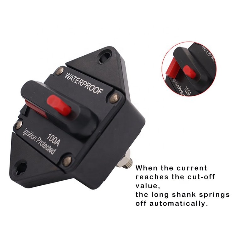 20-200A 48V max Car Auto Audio Marine Boat DC Motor Operator Circuit Breaker Fuse Holder