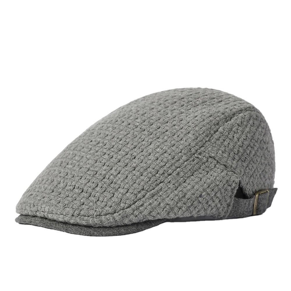 Custom Men Fitted Newsboy Cap Adjustable Hat English Flat Cap Men Cotton Driver Hat Newsboy Caps 100% OEM Servcie