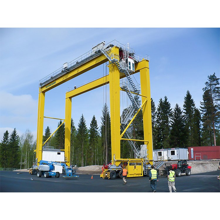 Mobile 40t rtg rubber tyred type container gantry cranes manufacturers