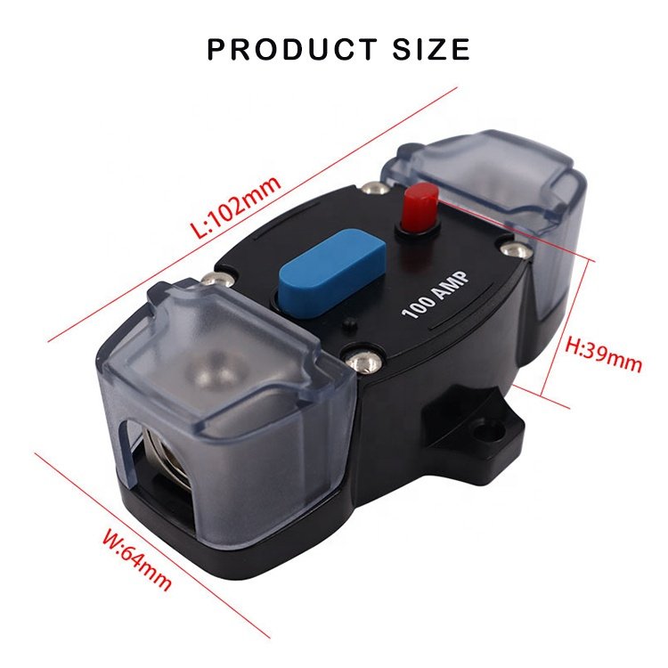 48V 50A 60A 80A 100A 150A 200A 250A 300A Circuit Breaker Fuse Manual Reset Waterproof Power Protection for Truck Auto Boat RV
