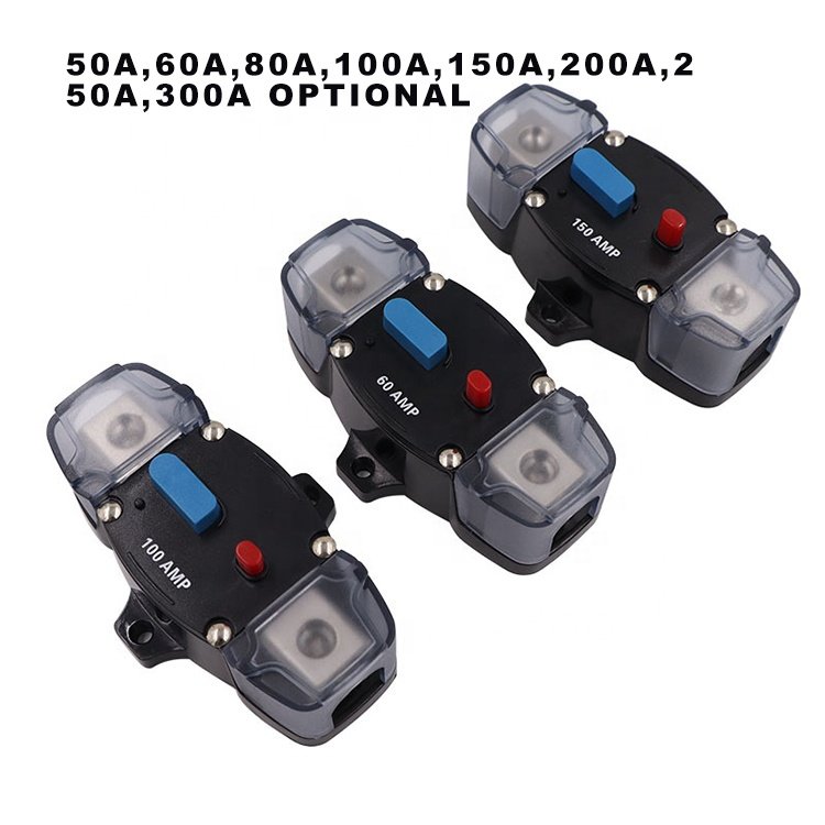 48V 50A 60A 80A 100A 150A 200A 250A 300A Circuit Breaker Fuse Manual Reset Waterproof Power Protection for Truck Auto Boat RV