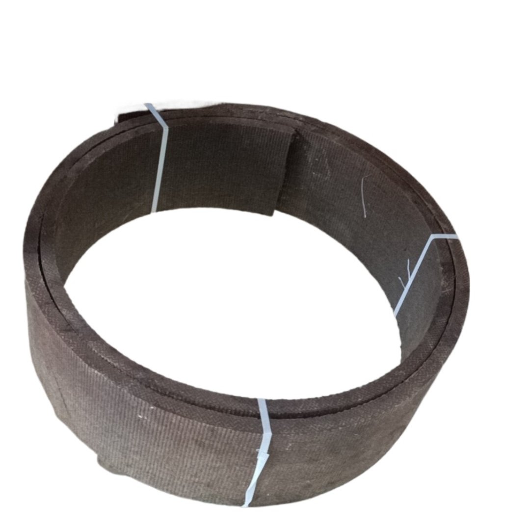 High friction coefficient ship winch brake pad brake band