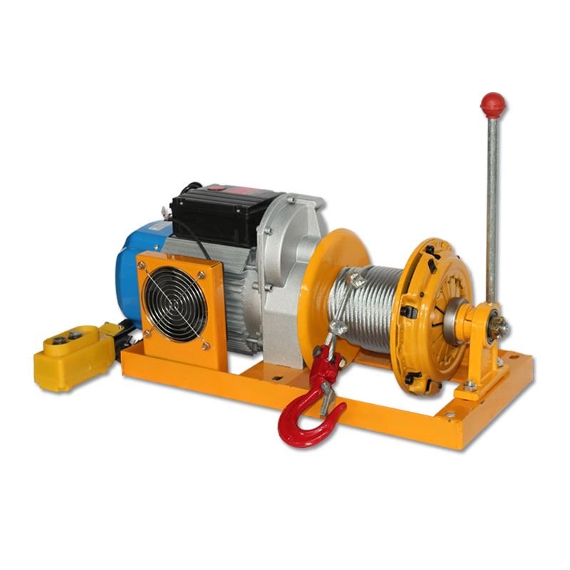 220v Electric hoist Clutch type electric crane Lifting machine Clutch winch Winch